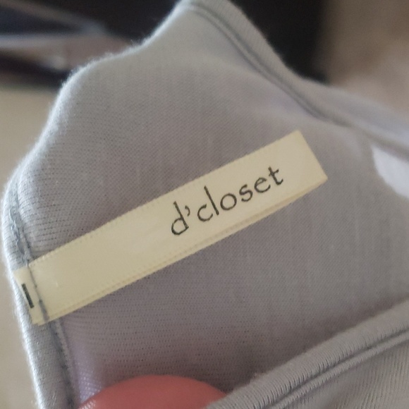 D'Closet s floral applique display scoop neck racer back flowy trapeze style - Picture 6 of 8